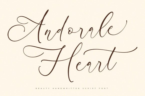 Andorale Heart: A Luxurious Script Font