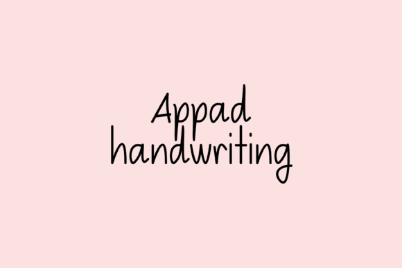 Appad: A Handwritten Font for Creative Makers
