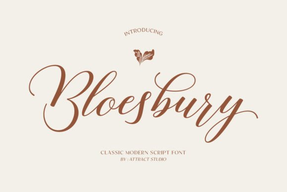 Bloesbury Font: A Handwritten Typeface for Editorial Elegance