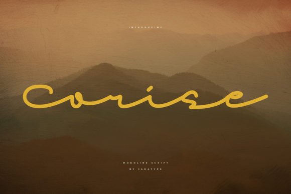 Corise: A Script Font for Web Design