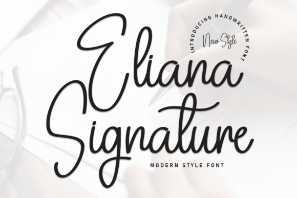 Eliana Signature Font: Elegant Script for Craft Projects