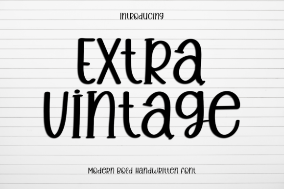 Extra Vintage Font for Creative Brands