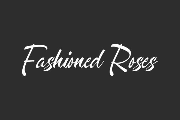Fashioned Roses Font for Creative Projects
