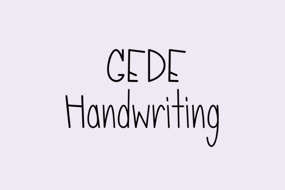 Gede: A Friendly Font for Creative Campaigns