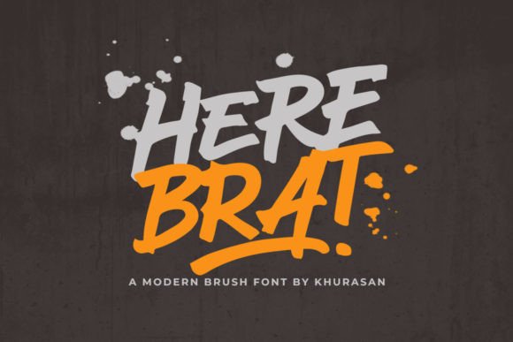 Here Brat: A Quirky Font for Modern Editorial Design