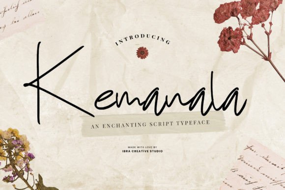 Kemanala: A Script Typeface for Impact