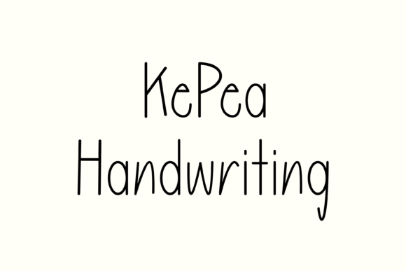Kepea: A Friendly Handwritten Font
