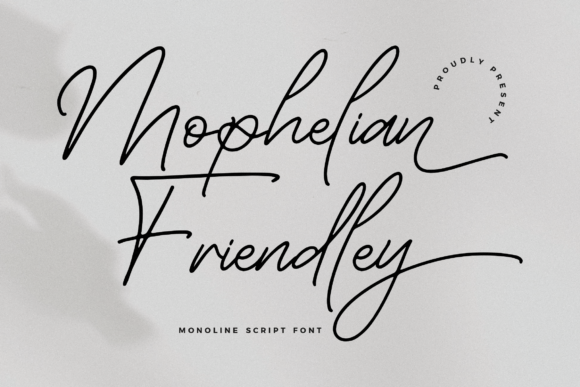 Mophelian Friendley: A Script Font for Creative Campaigns