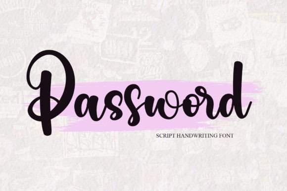 Password: A Stylish Handwritten Font for Web Design