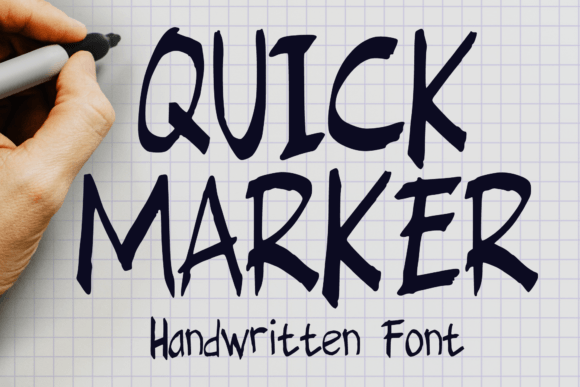 Quick Marker: A Handwritten Font for Web Design
