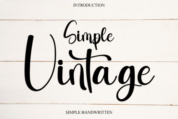 Simple Vintage Font for Creative Projects