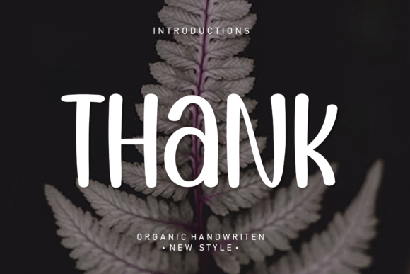 Thank Font: A Refined Script for Editorial Design