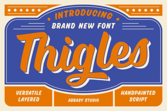 Thigles Font: A Handwritten Typeface for Real-World Branding