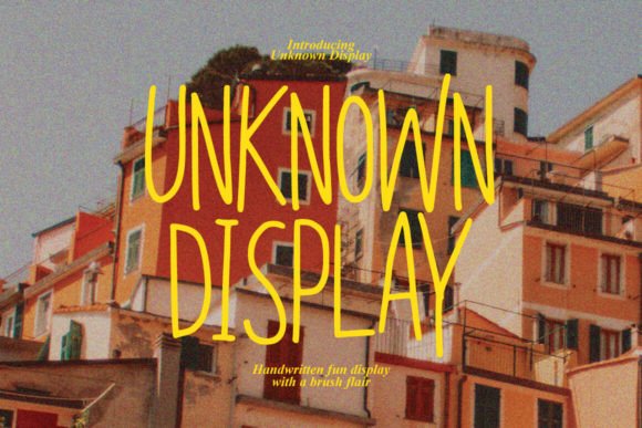 Unknown Display: A Font with Personality