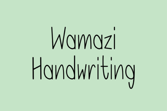 Wamazi: A Friendly Font for Business
