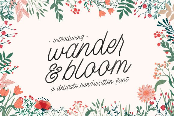 Wander and Bloom: A Handwritten Typeface for Editorial Design