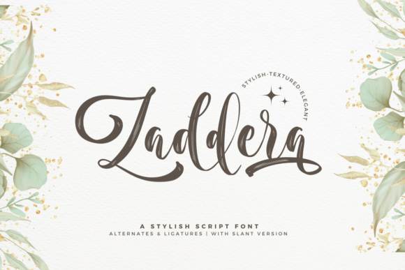 Zaddera: A Stylish Script Font for Web Design